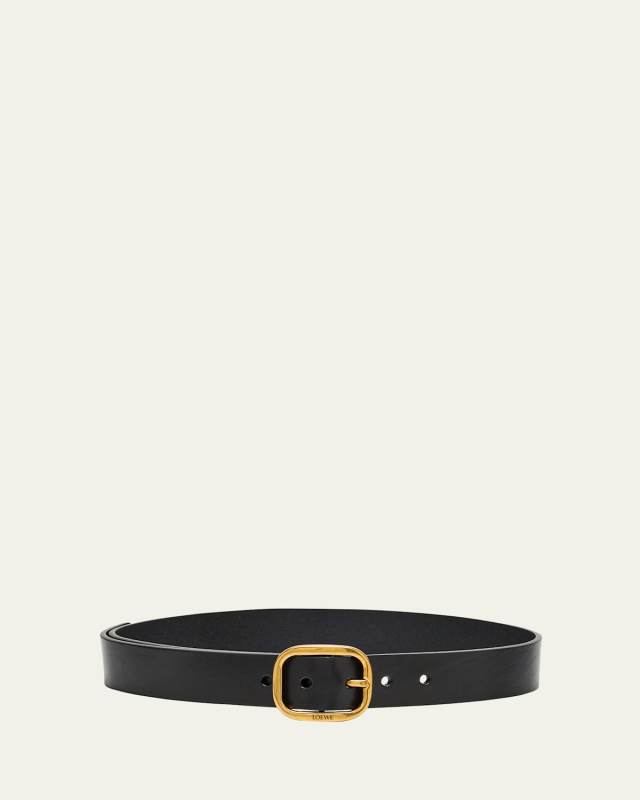 Buckle Calf Leather Belt